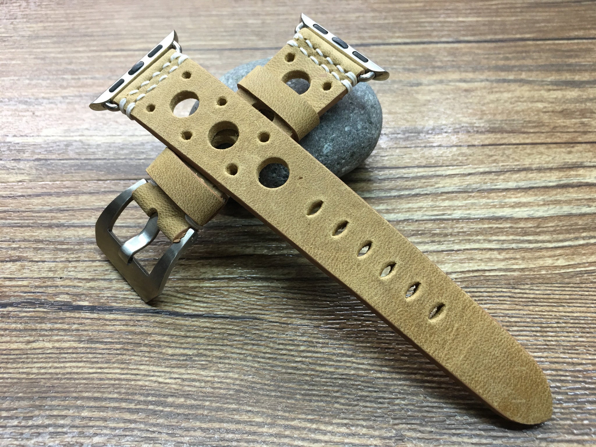 Leather Custom Size Apple Watch Band 38mm 40mm 41mm 42mm 44mm 45mm