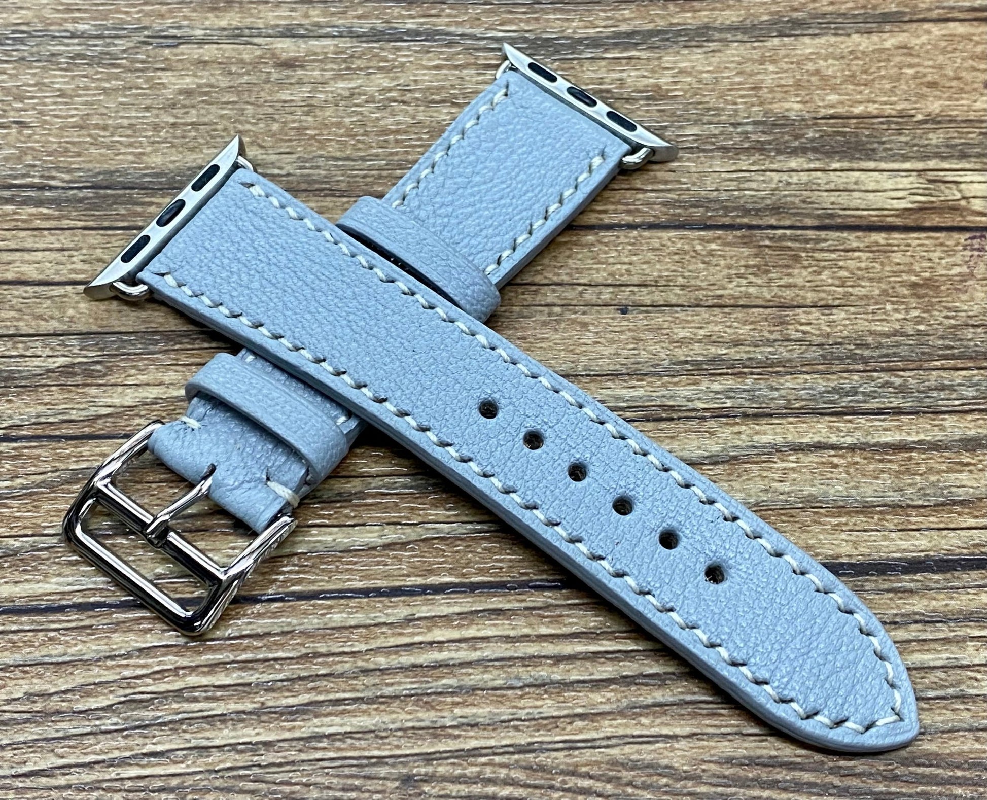 Apple Watch 42mm 41mm, series 10, Single Tour Rallye, iWatch, Apple Watch 40mm, Apple Watch Band light grey, iWatch Band