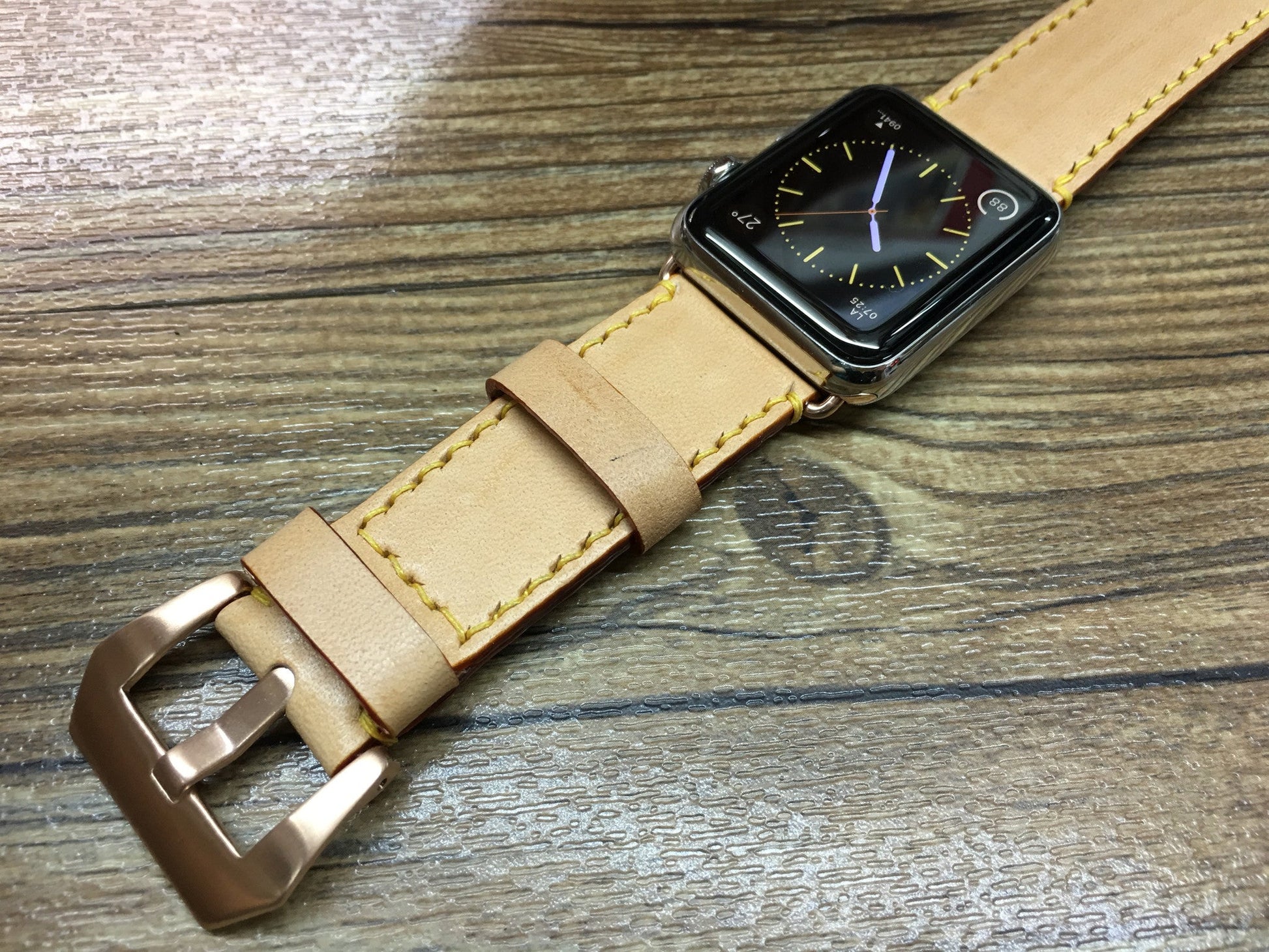 Handmade Apple Watch Band, Stylish iWatch Band, Mens Leather Watch Straps, High Quality Samsung Galaxy Smart Watch Band