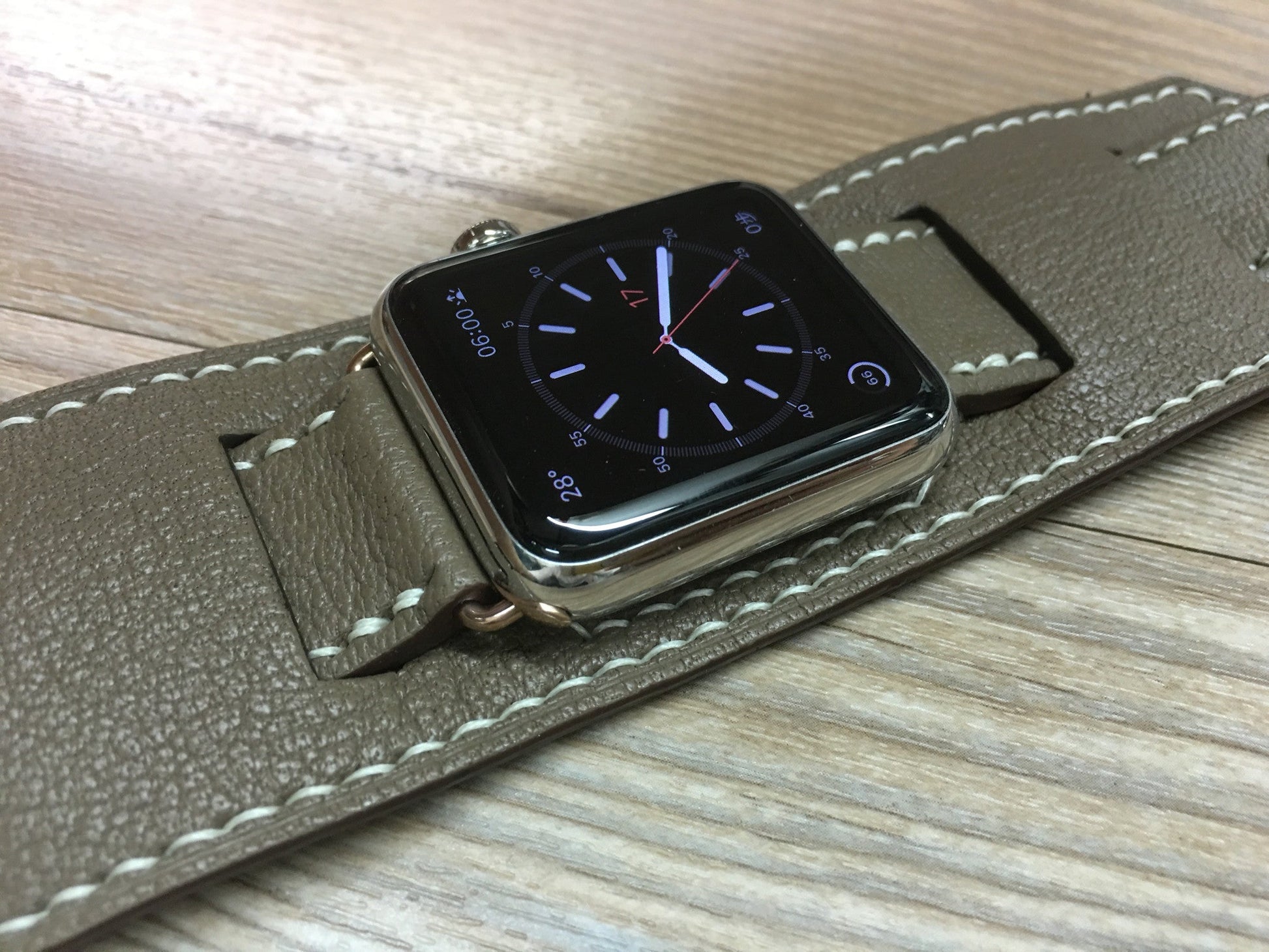 Apple Watch 46mm Gold, 45mm, iWatch Series 10, Apple Watch Band, iWatch Band, Elephant Grey Apple Watch 44mm