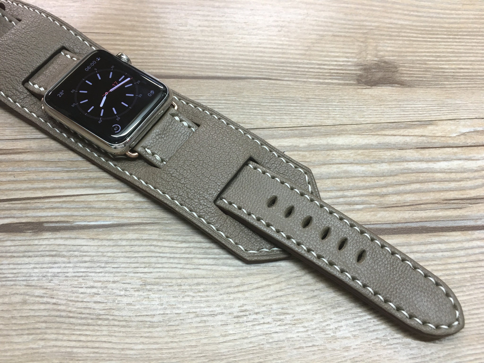 Apple Watch 46mm Gold, 45mm, iWatch Series 10, Apple Watch Band, iWatch Band, Elephant Grey Apple Watch 44mm