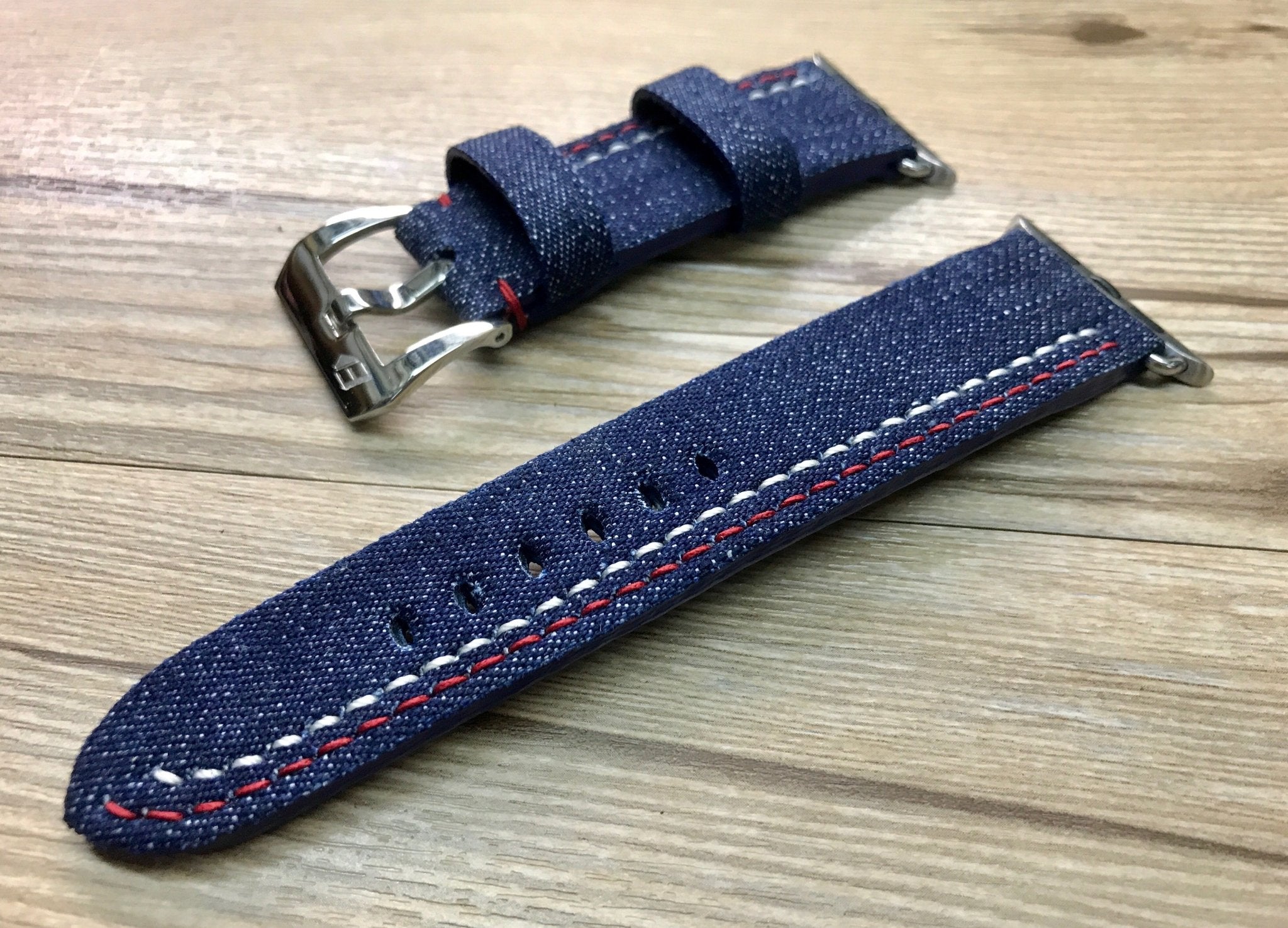 Apple Watch Band, Apple Watch 38mm, 42mm, Denim watch band, Apple Watch Strap, iwatch, Denim band - eternitizzz-straps-and-accessories