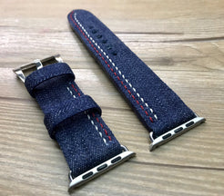 Apple Watch Band, Apple Watch 38mm, 42mm, Denim watch band, Apple Watch Strap, iwatch, Denim band - eternitizzz-straps-and-accessories