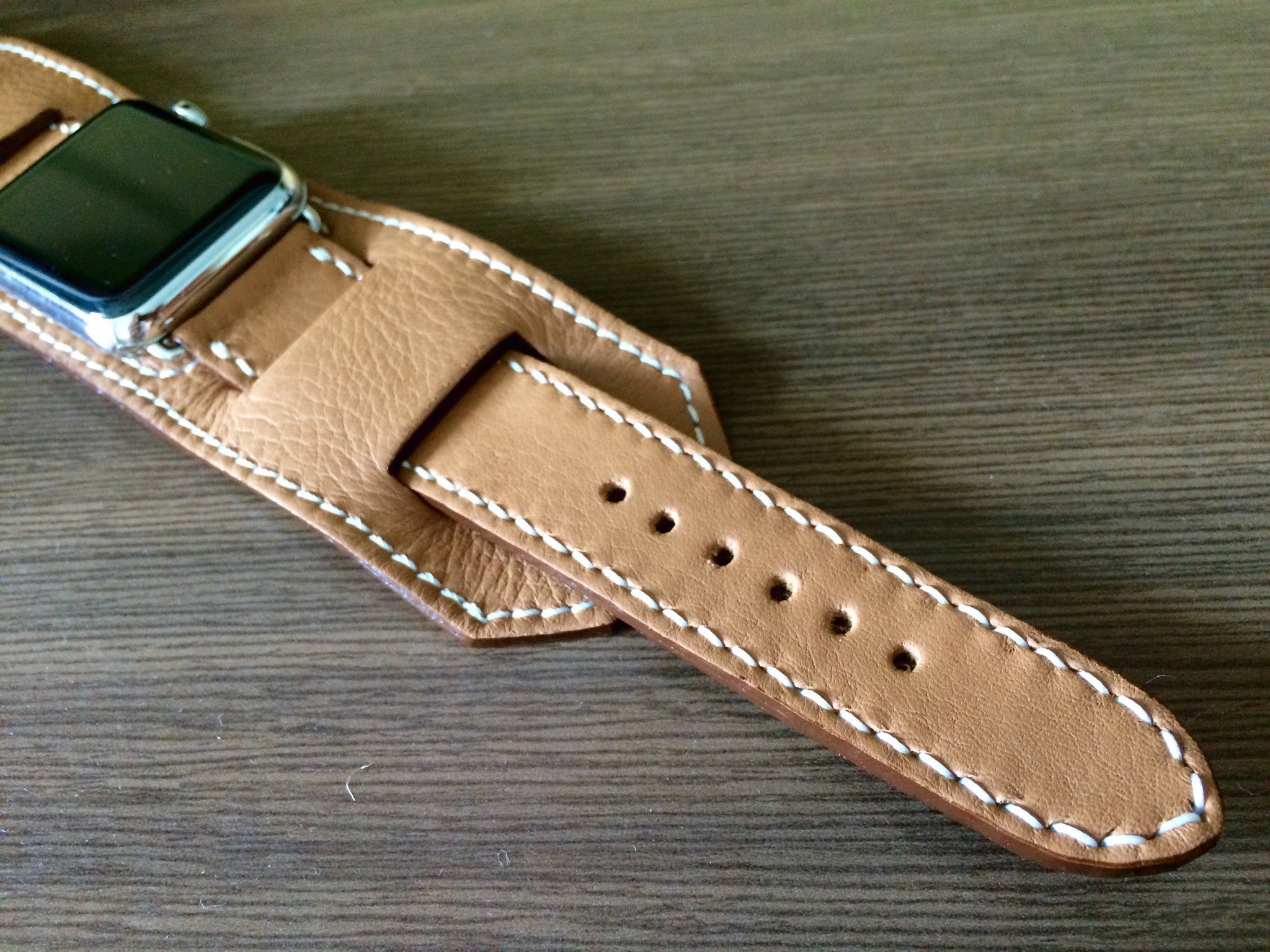 Apple Watch Band, Hermes Cuff Watch Band, Apple Watch 44mm, 42mm watch strap for Series 1 2 3 4 - eternitizzz-straps-and-accessories