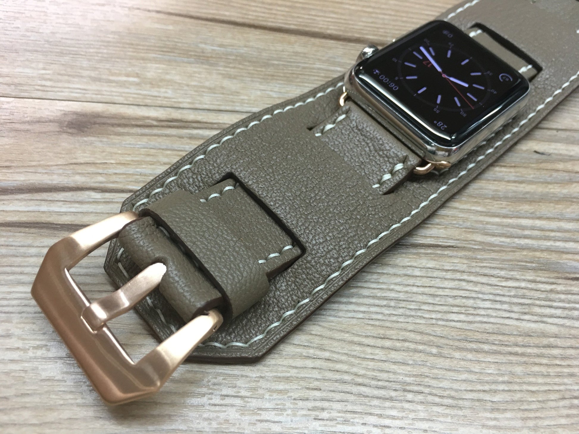 Apple Watch 46mm Gold, 45mm, iWatch Series 10, Apple Watch Band, iWatch Band, Elephant Grey Apple Watch 44mm