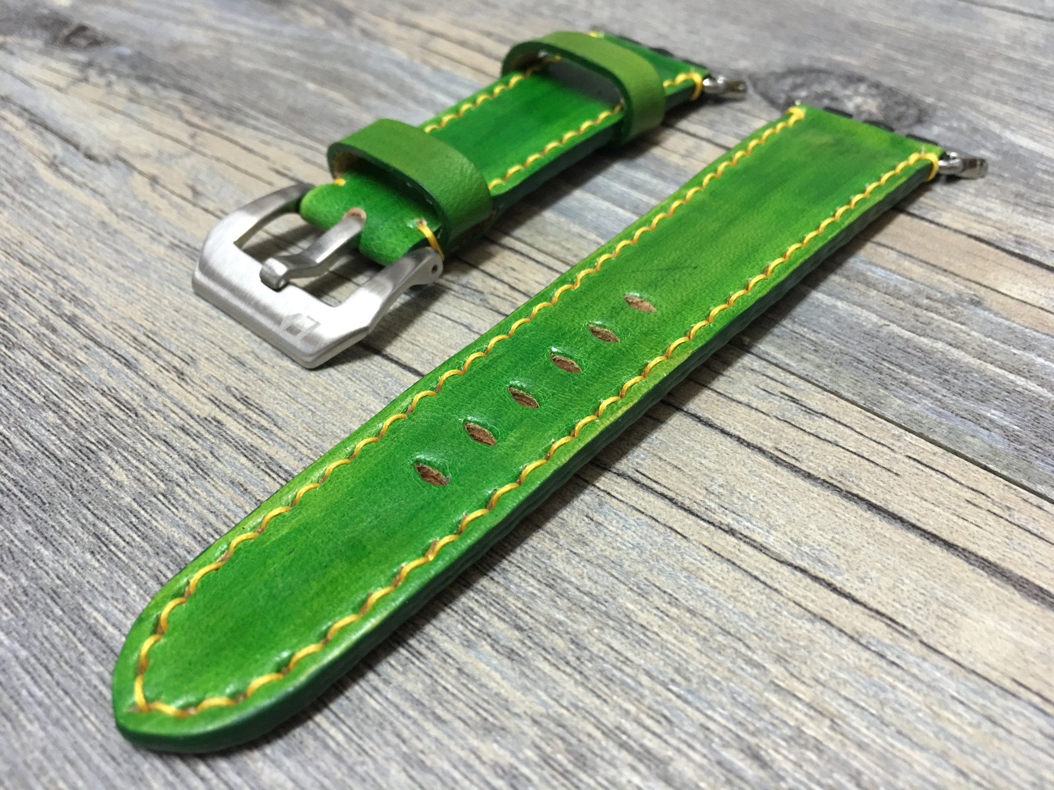 Apple Watch Ultra 49mm, Smart Watch Bands, Ultra Watch Band, Green Watch Strap, Apple Watch Leather Strap, Garmin Watch Band, Valentines Daytime Gift Ideas