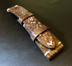 Vintage Ostrich leg Leather Rolex Strap 20mm - Rare, hard to find, Best Quality and Deal Guarantee!! - eternitizzz-straps-and-accessories