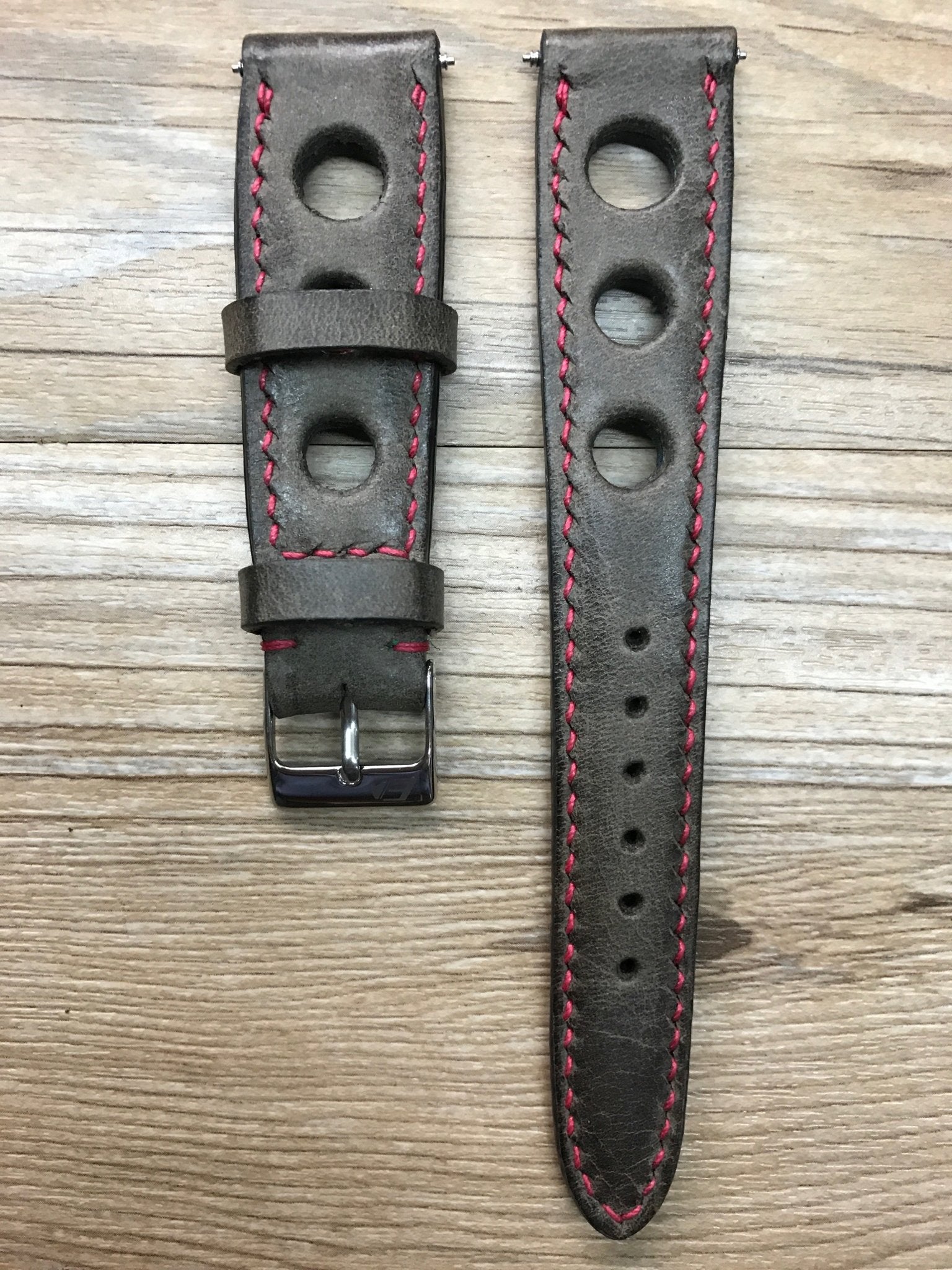 Brown Rally Watch Straps, Racing Watch Band, Leather watch strap, 18mm 19 20mm watch straps, FREE SHIPPING - eternitizzz-straps-and-accessories