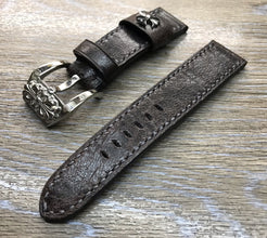 Panerai Watch Band, Leather watch strap 24mm, 26mm watch strap replacement, Distress Brown watch band, leather watch strap - eternitizzz-straps-and-accessories