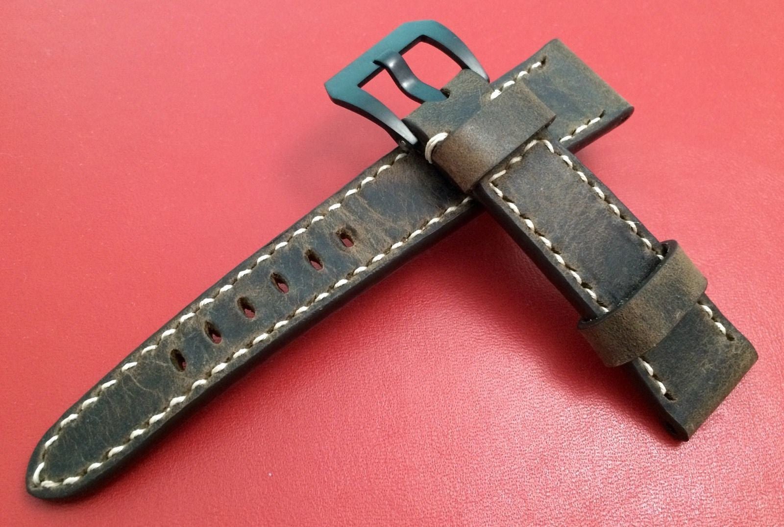 Real Leather Strap for Bremont watches (Dark Brown Color) 22mm/18mm - eternitizzz-straps-and-accessories