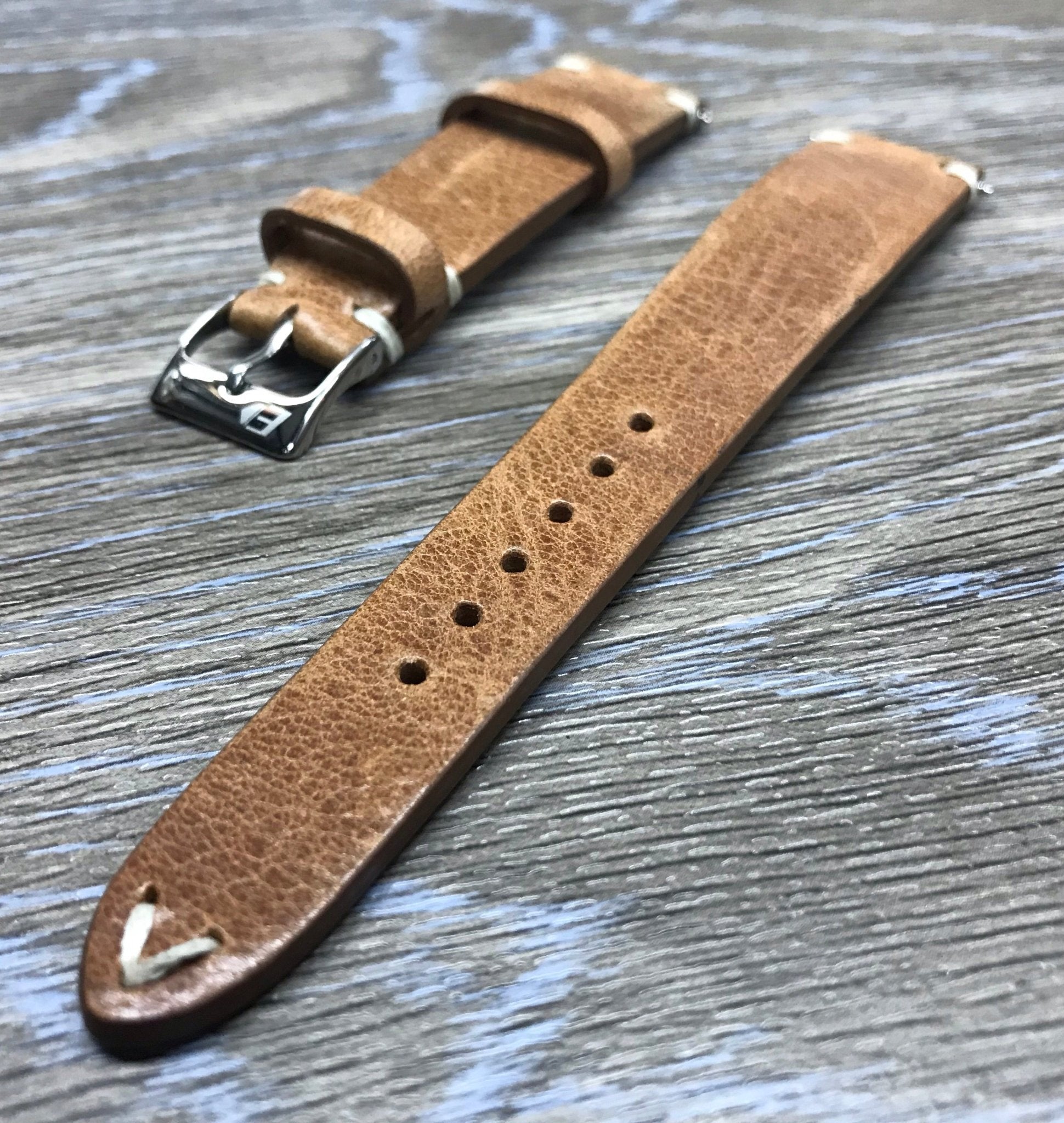 Genuine Leather Watch Straps 19mm, Leather watch Straps, 20mm watch band straps, Light Brown watch strap - eternitizzz-straps-and-accessories