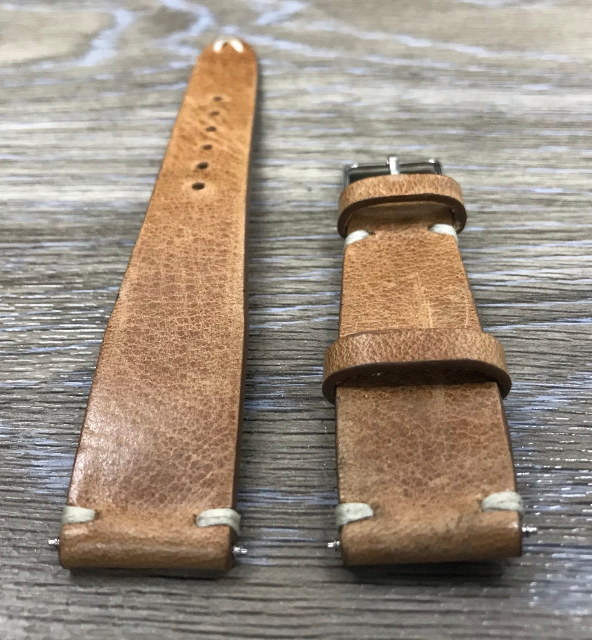 Genuine Leather Watch Straps 19mm, Leather watch Straps, 20mm watch band straps, Light Brown watch strap - eternitizzz-straps-and-accessories