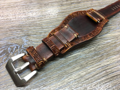 Real leather cuff watch strap for Rolex Watches (Leather Craving) - 20mm/20mm - eternitizzz-straps-and-accessories