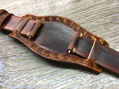 Real leather cuff watch strap for Rolex Watches (Leather Craving) - 20mm/20mm - eternitizzz-straps-and-accessories