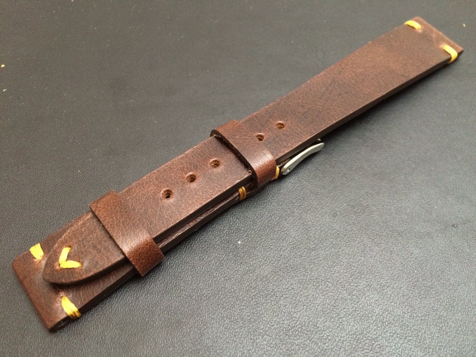 Leather Watch Strap, 19mm Watch Strap, Brown Watch Band, 18mm Watch Band, Rolex Watch strap - eternitizzz-straps-and-accessories