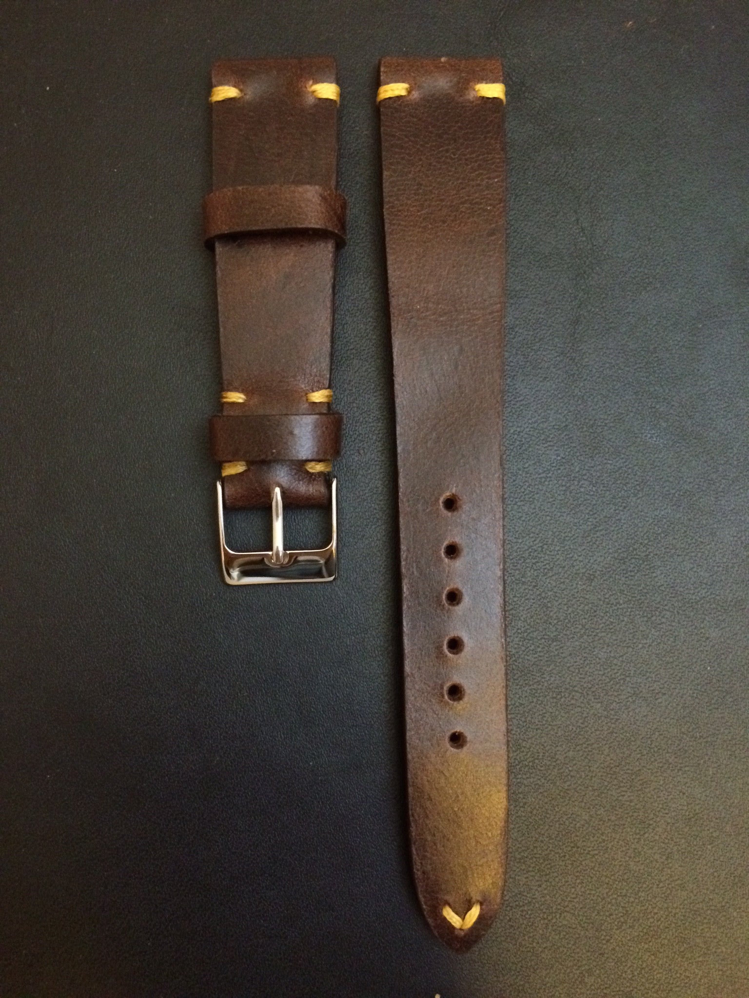 Leather Watch Strap, 19mm Watch Strap, Brown Watch Band, 18mm Watch Band, Rolex Watch strap - eternitizzz-straps-and-accessories