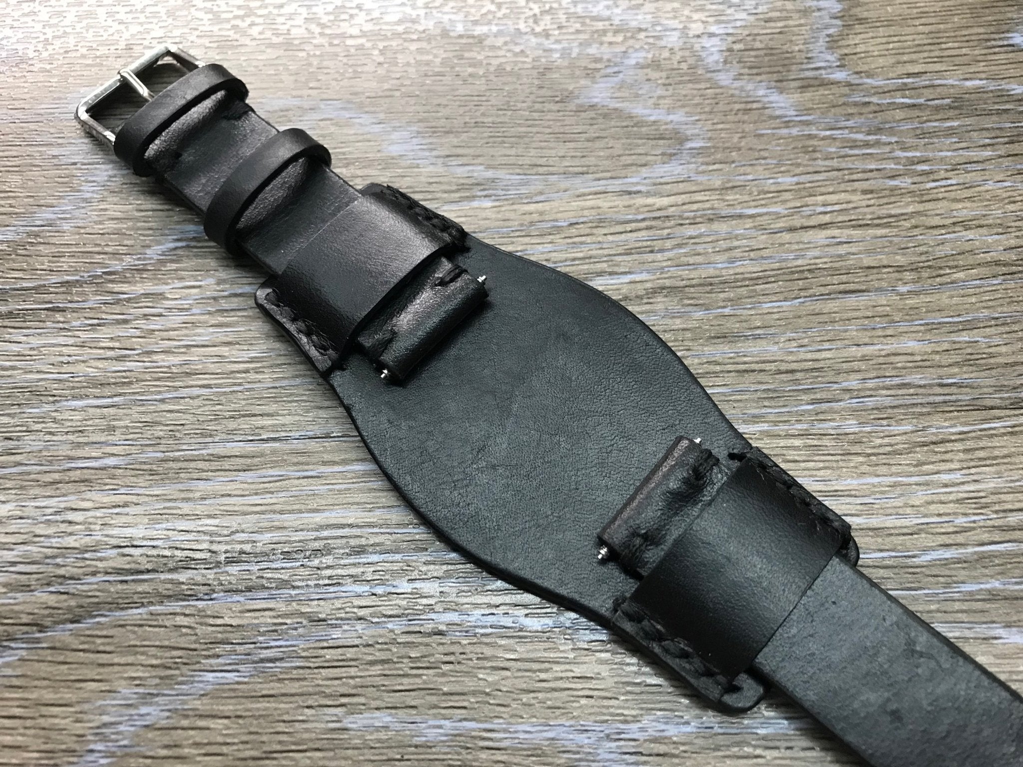 Lenny Kravitz Watch straps, Leather Bund Straps, 20mm Watch straps, 20mm Watch bands, Black Watch Straps for Rolex Watches - FREE SHIPPING - eternitizzz-straps-and-accessories