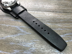 Lenny Kravitz Watch straps, Leather Bund Straps, 20mm Watch straps, 20mm Watch bands, Black Watch Straps for Rolex Watches - FREE SHIPPING - eternitizzz-straps-and-accessories