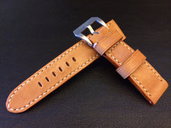 Panerai Watch Strap, Leather Watch Strap, Watch Band 24mm, Louis Vuitton Bag Materials - eternitizzz-straps-and-accessories