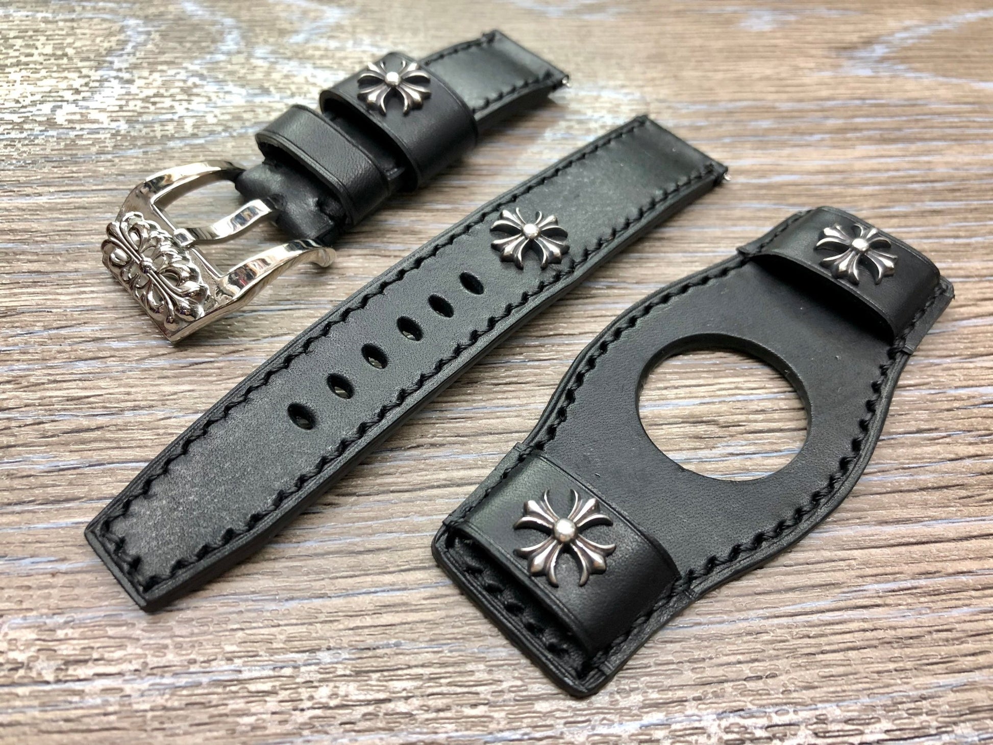 Two piece watch straps, Samsung Galaxy Leather Bund Straps