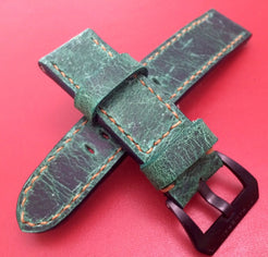 Special Material!!! Real Leather Strap for Panerai watches 24mm/22mm - eternitizzz-straps-and-accessories